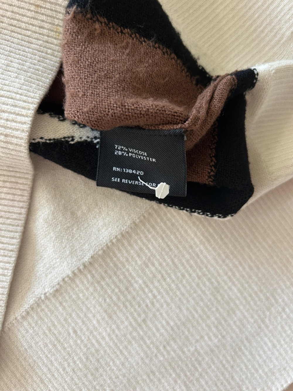Carlisle Abstract Colorblock Knit Sweater - Picture 9 of 9